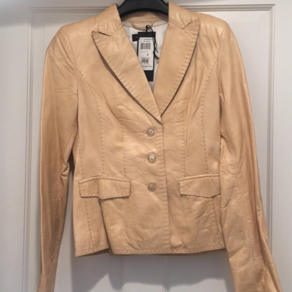 Strenesse Leather Blazer Jacket